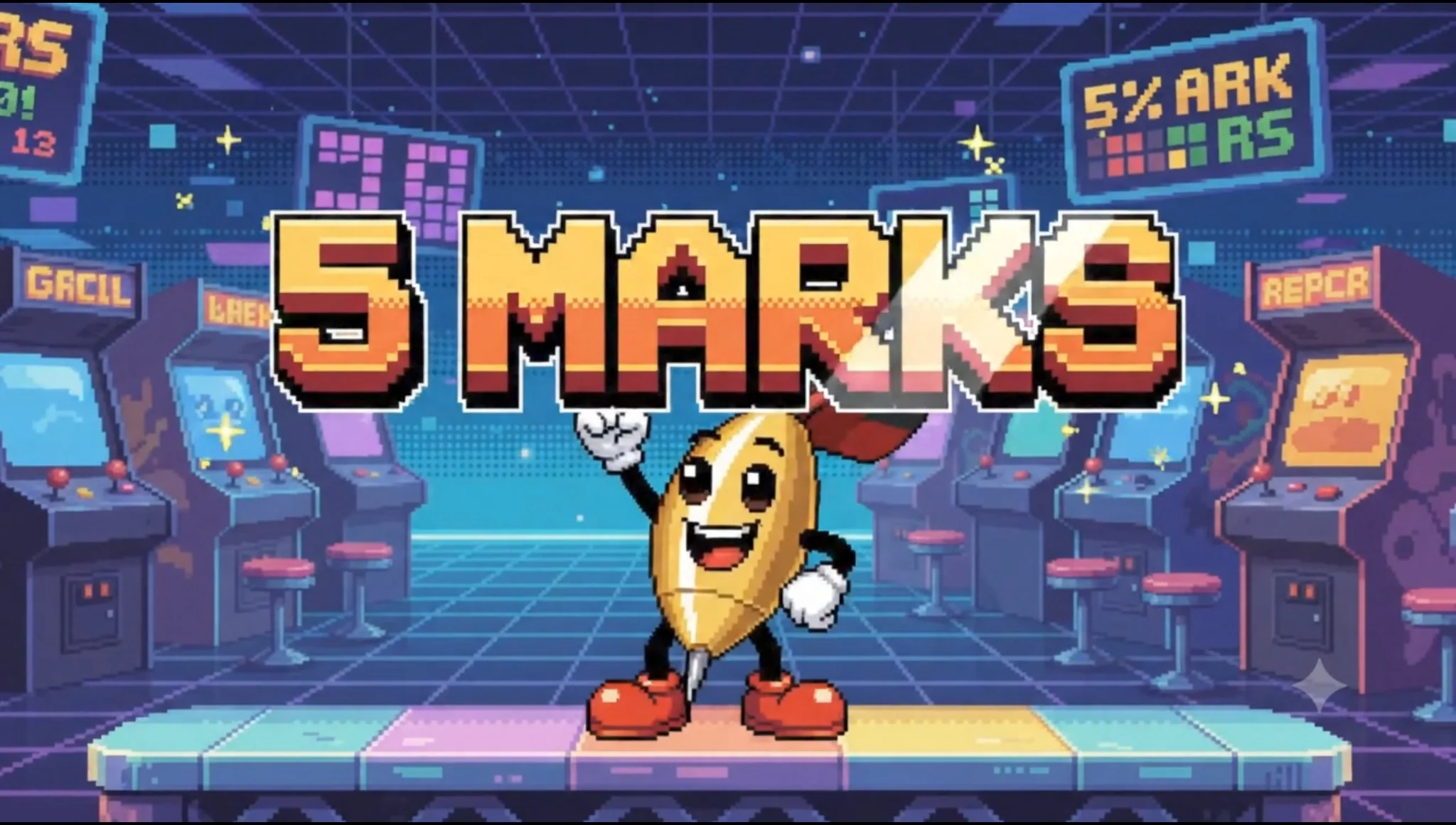 Célébration 5 Marks en pixel art